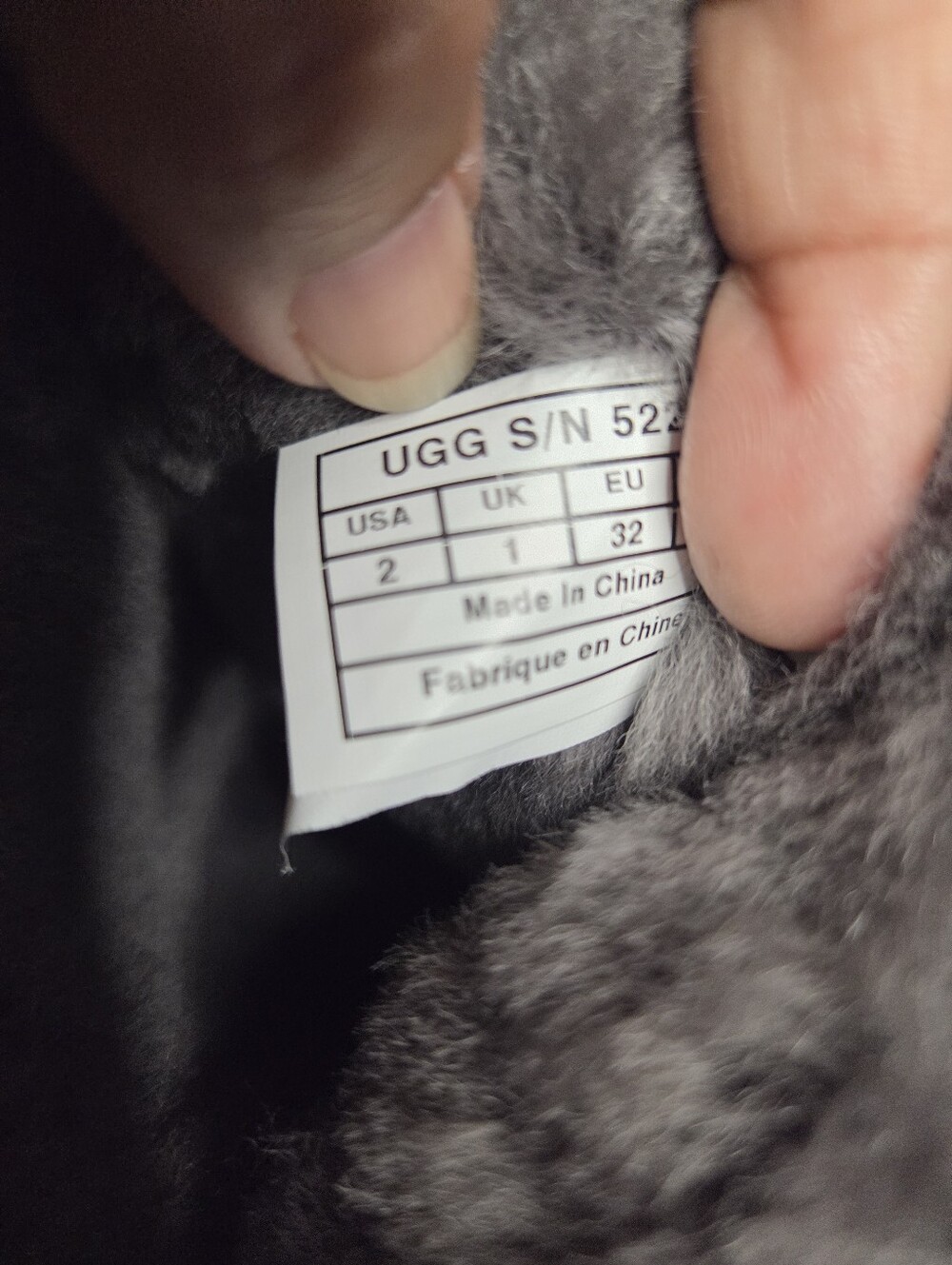 UGG Gray Suede Short Shearling Boots - Picture 6 of 6